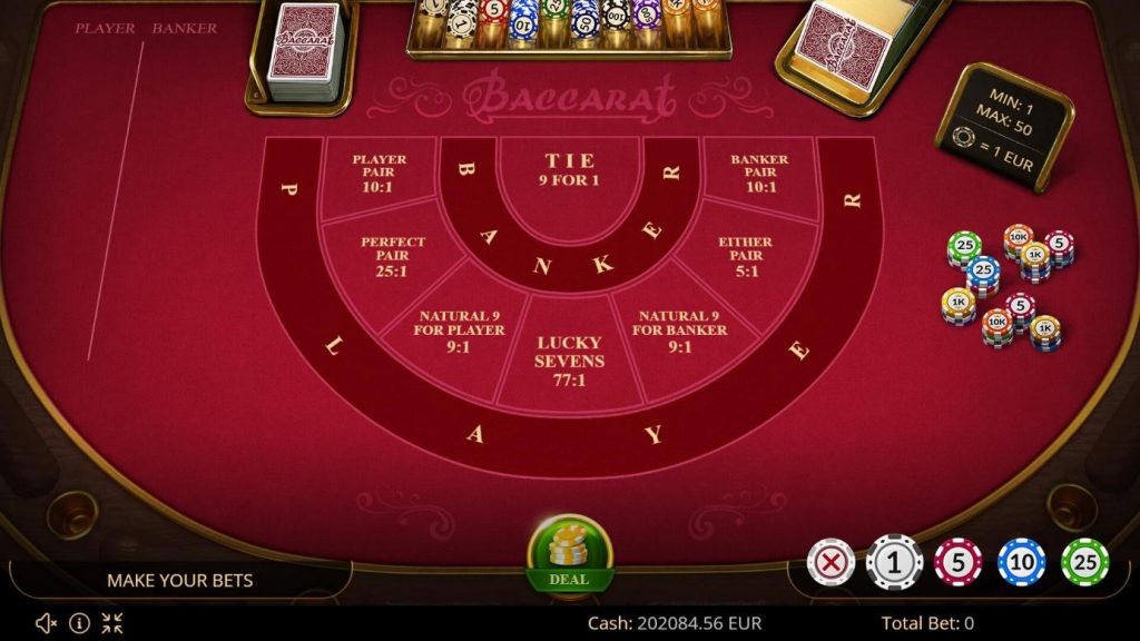 table baccara en ligne